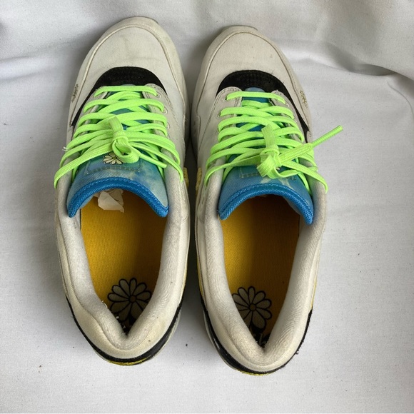 Nike Air Max 1 'Spring Daisy' White Gray/Green Sneaker CW6031-100 - Picture 6 of 10